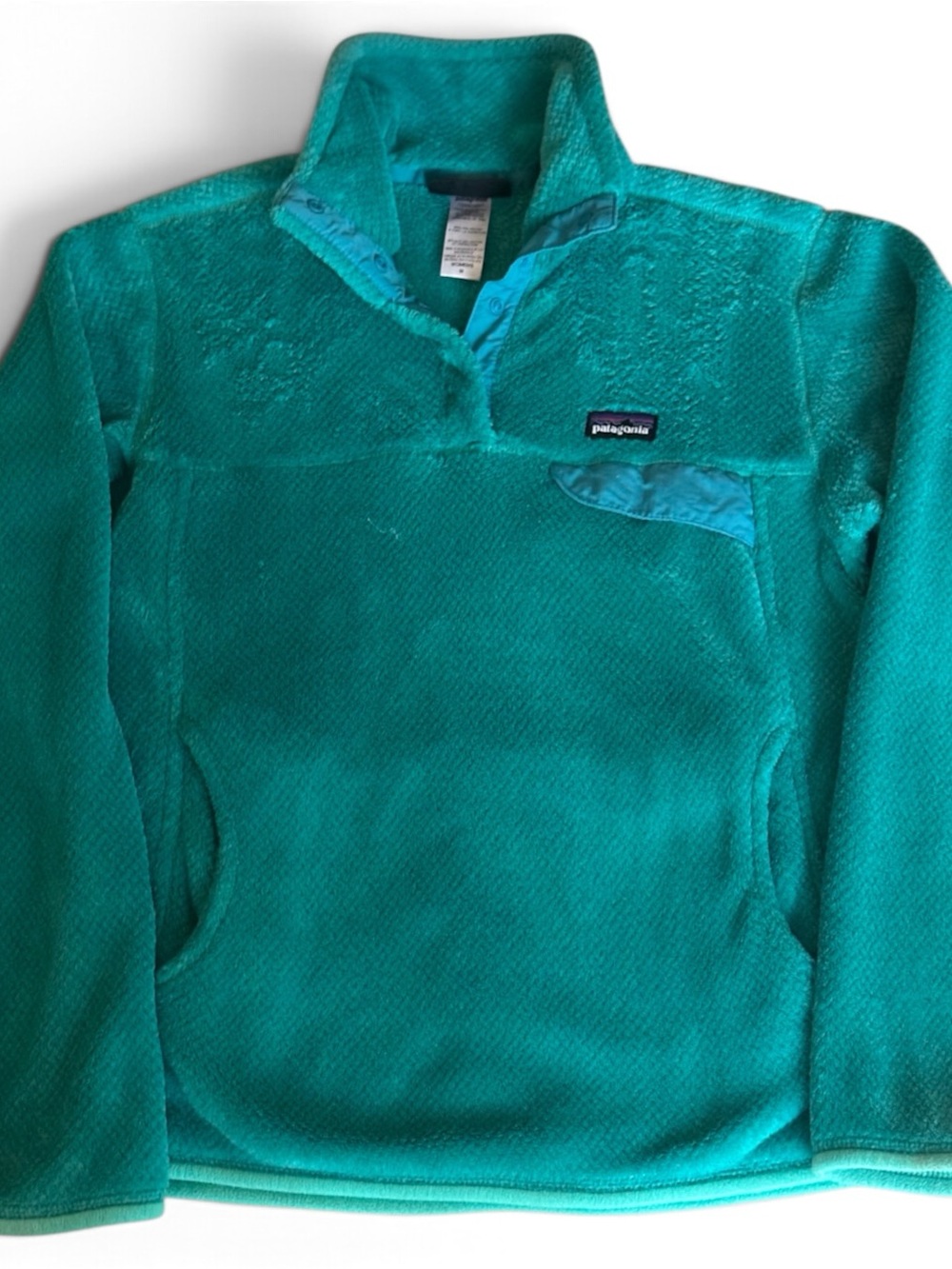 Patagonia Teal Re-Tool Snap-T Fleece Pullover M